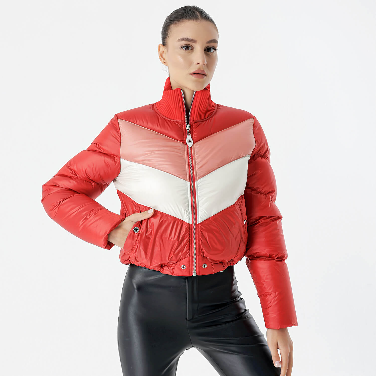 Louis Vuitton - Red&Pink Puffer Jacket